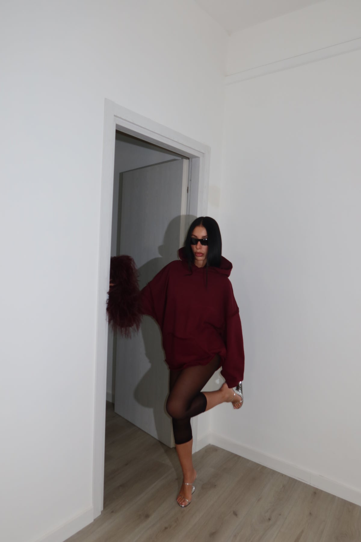 Felpa MAN bordeaux