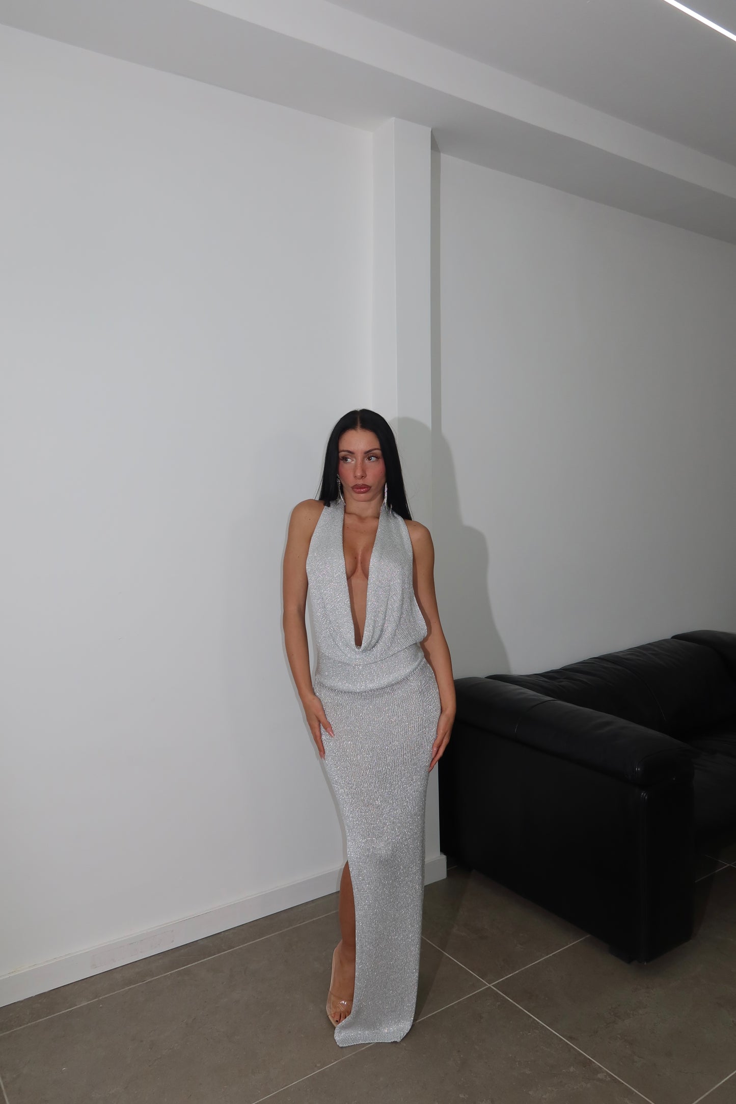 LongDress IBIZA argento