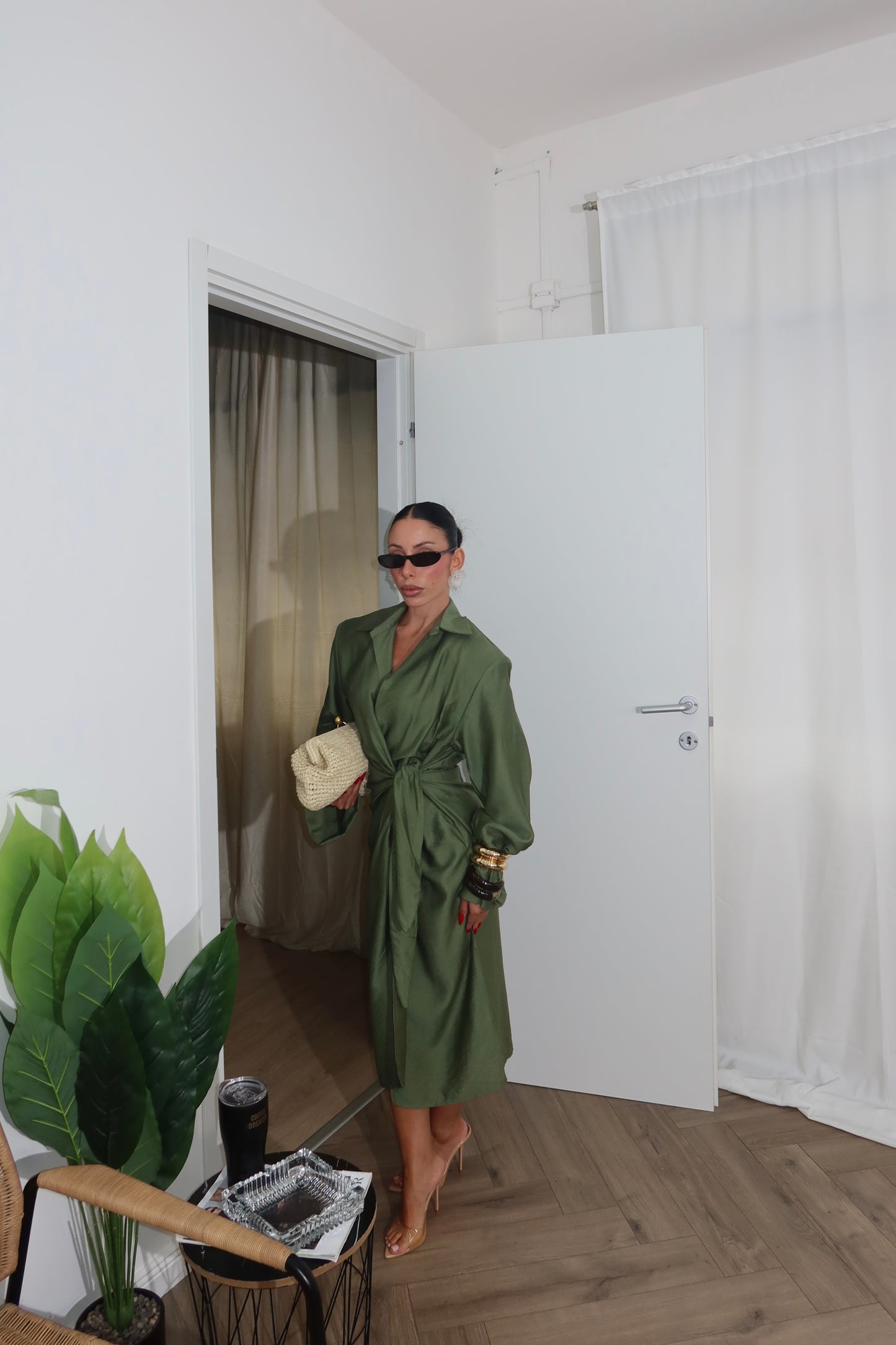 LongDress ALLISON verde militare