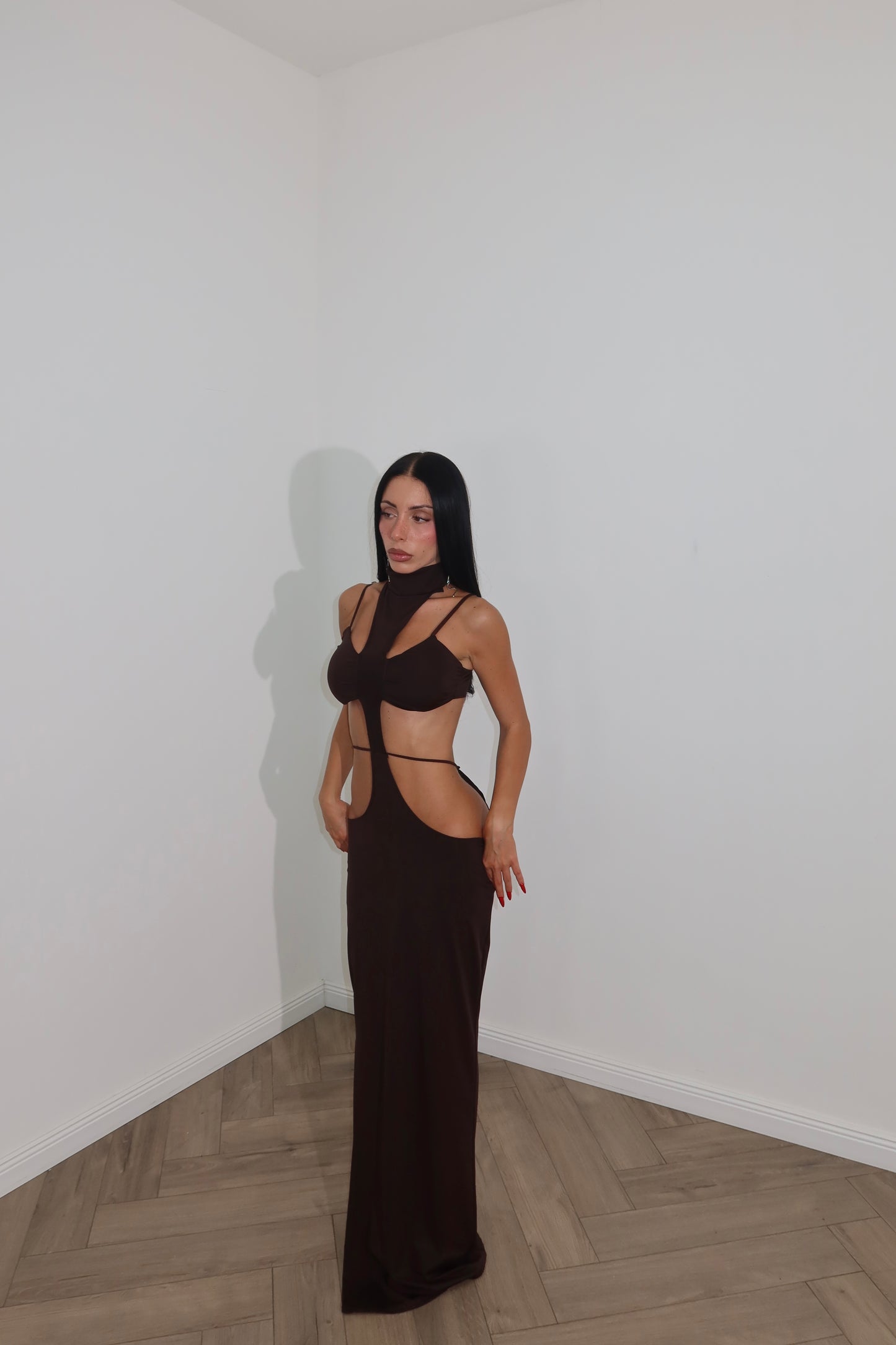 LongDress GLAMOUR choco