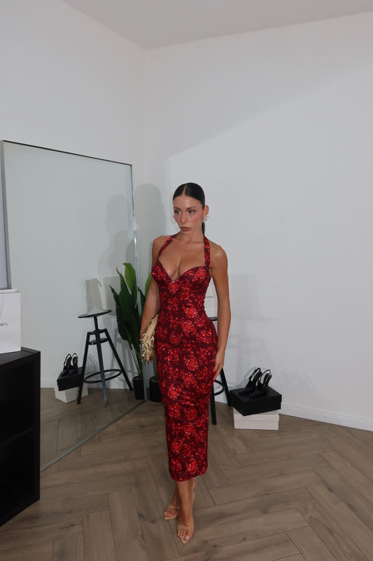 LongDress PROVENCE FANTASY rosso