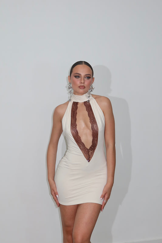MiniDress AMALIA panna