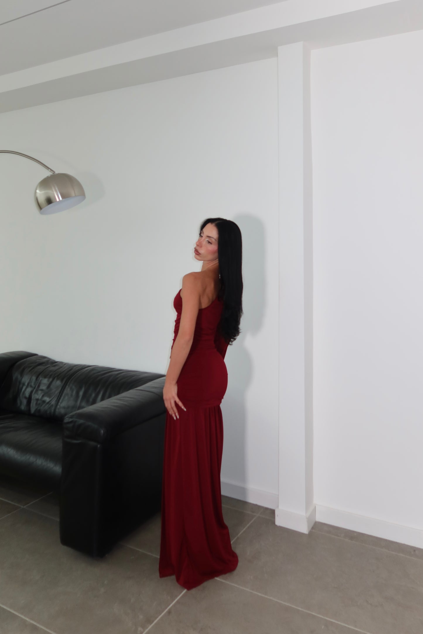 LongDress MONOSPALLA bordeaux