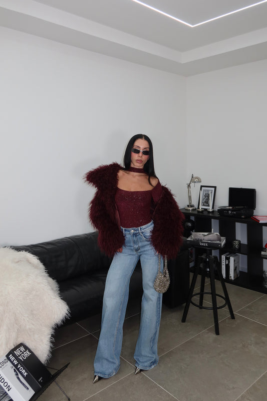 Ecofur LENORA bordeaux