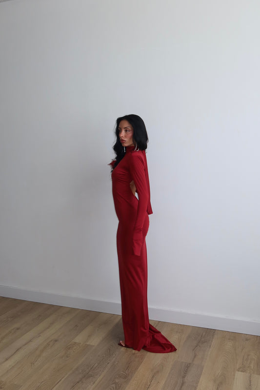 LongDress DOLORES bordeaux