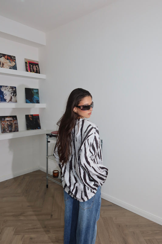 VALLEY zebra-striped sweater
