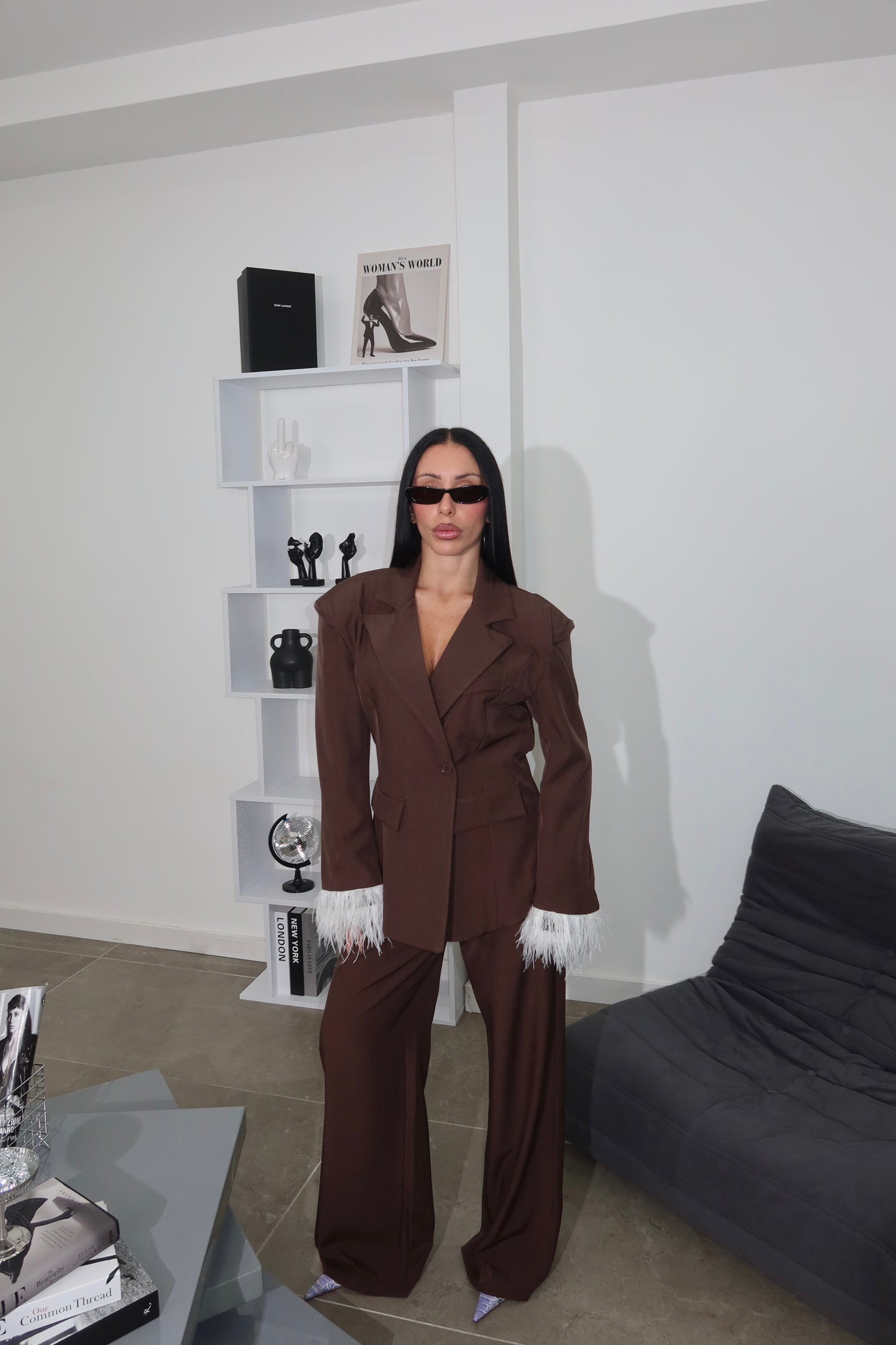 Tailleur PLUME choco