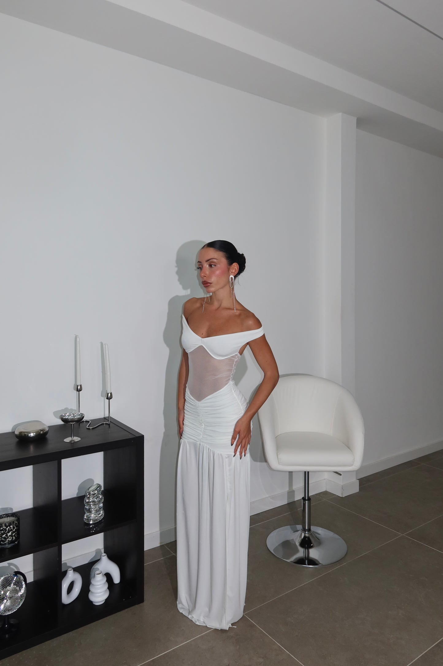 LongDress LEANDRA bianco