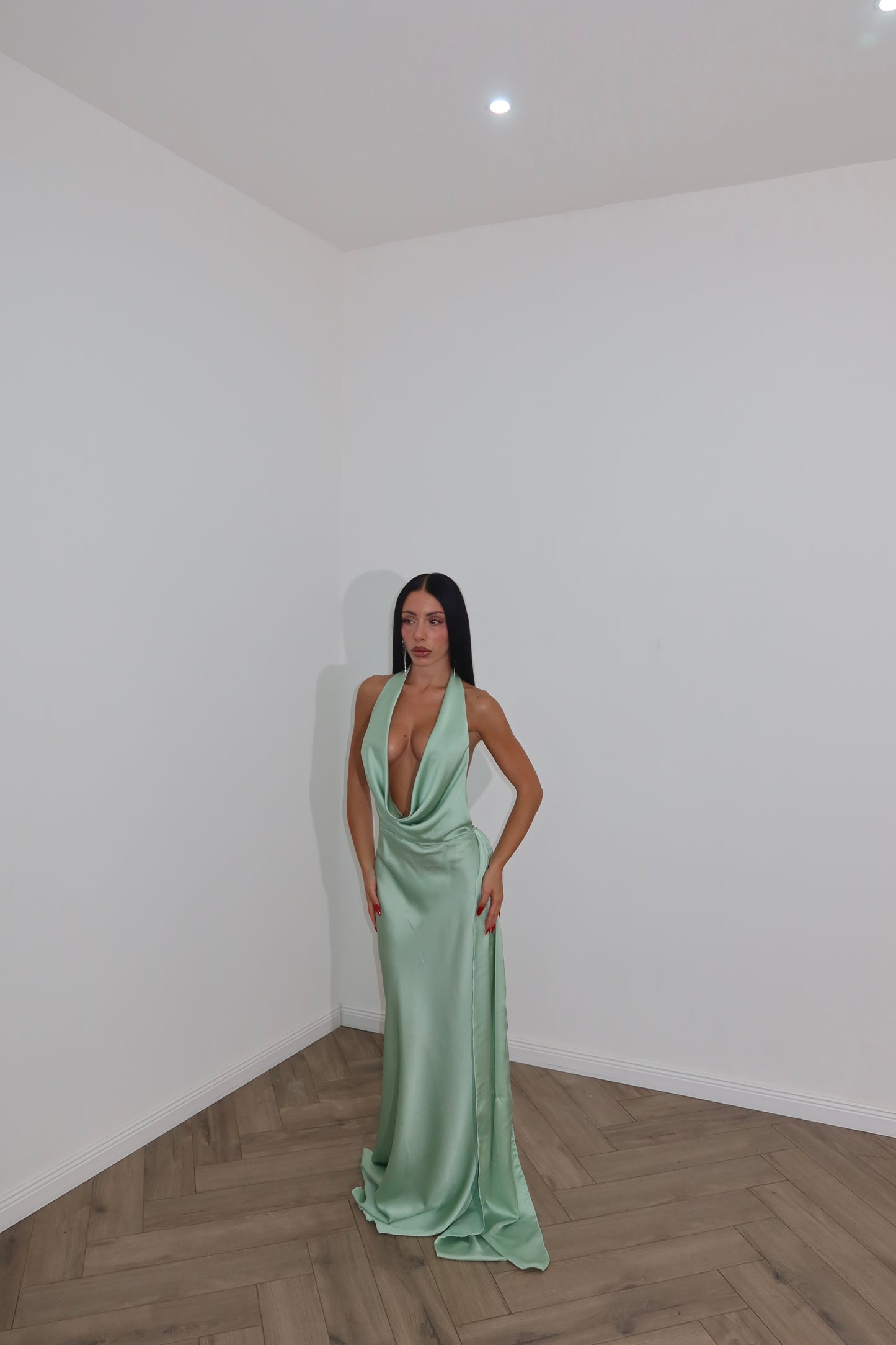 LongDress MELISSA verde mela