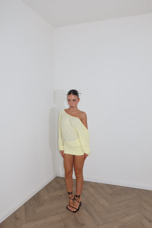 MiniDress MONOSPALLA giallo