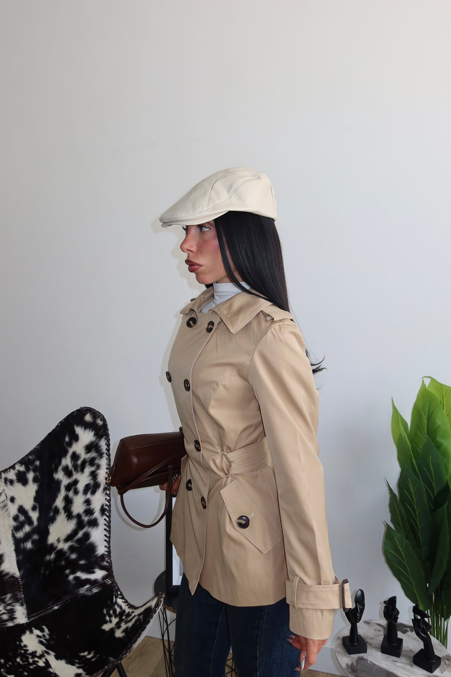 Trench SLIM FIT beige