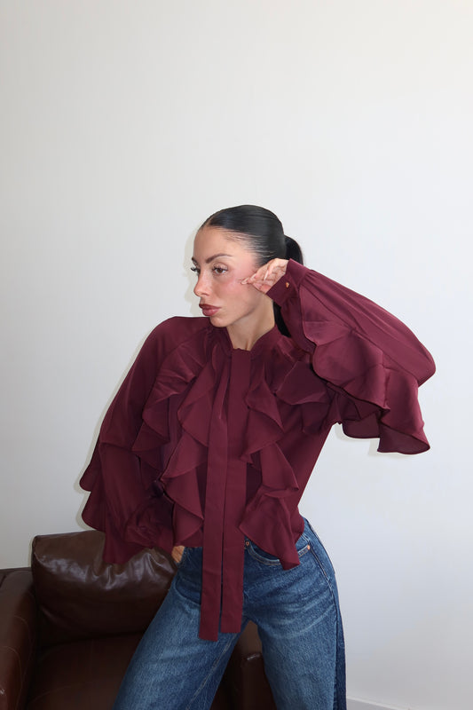 Camicia ROUCHES bordeaux