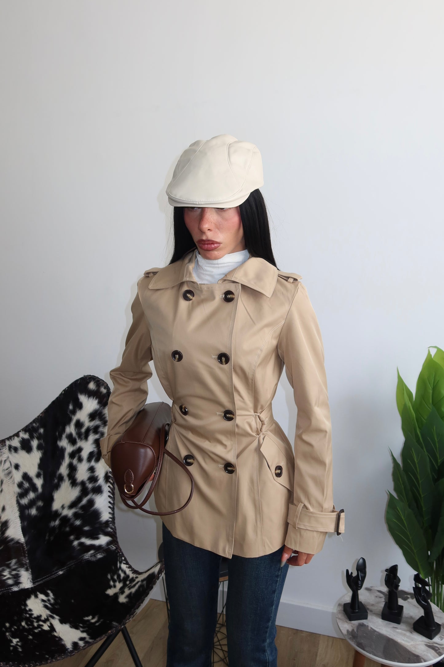 Trench SLIM FIT beige