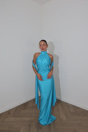 LongDress DANIKA turchese