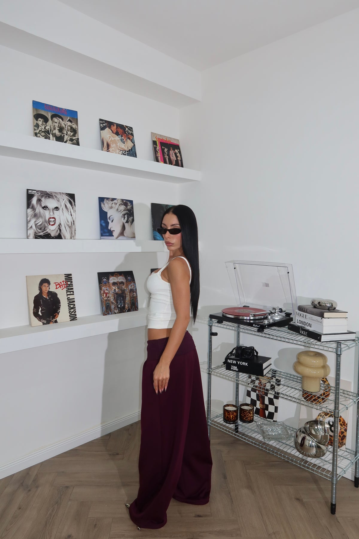 Pants STOP bordeaux