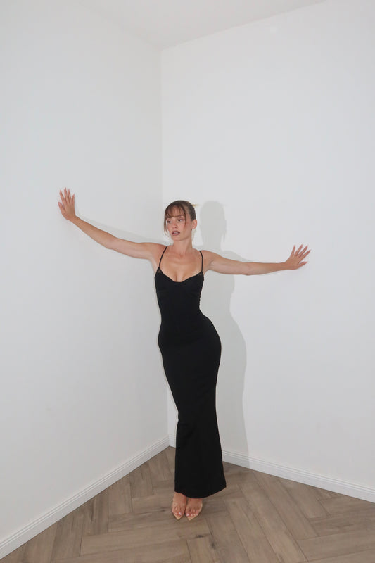 Longdress BRA nero