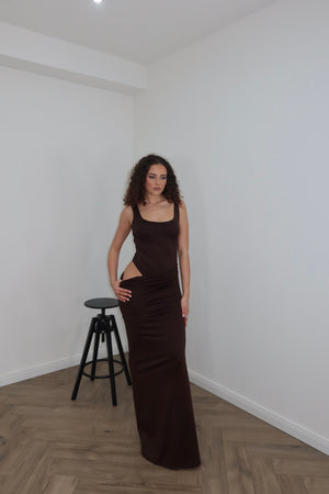 LongDress LOCURA choco