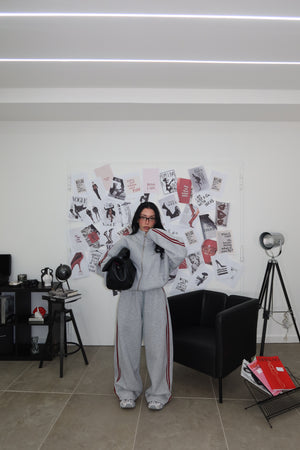 Cordset WORK OUT RIGATA grey