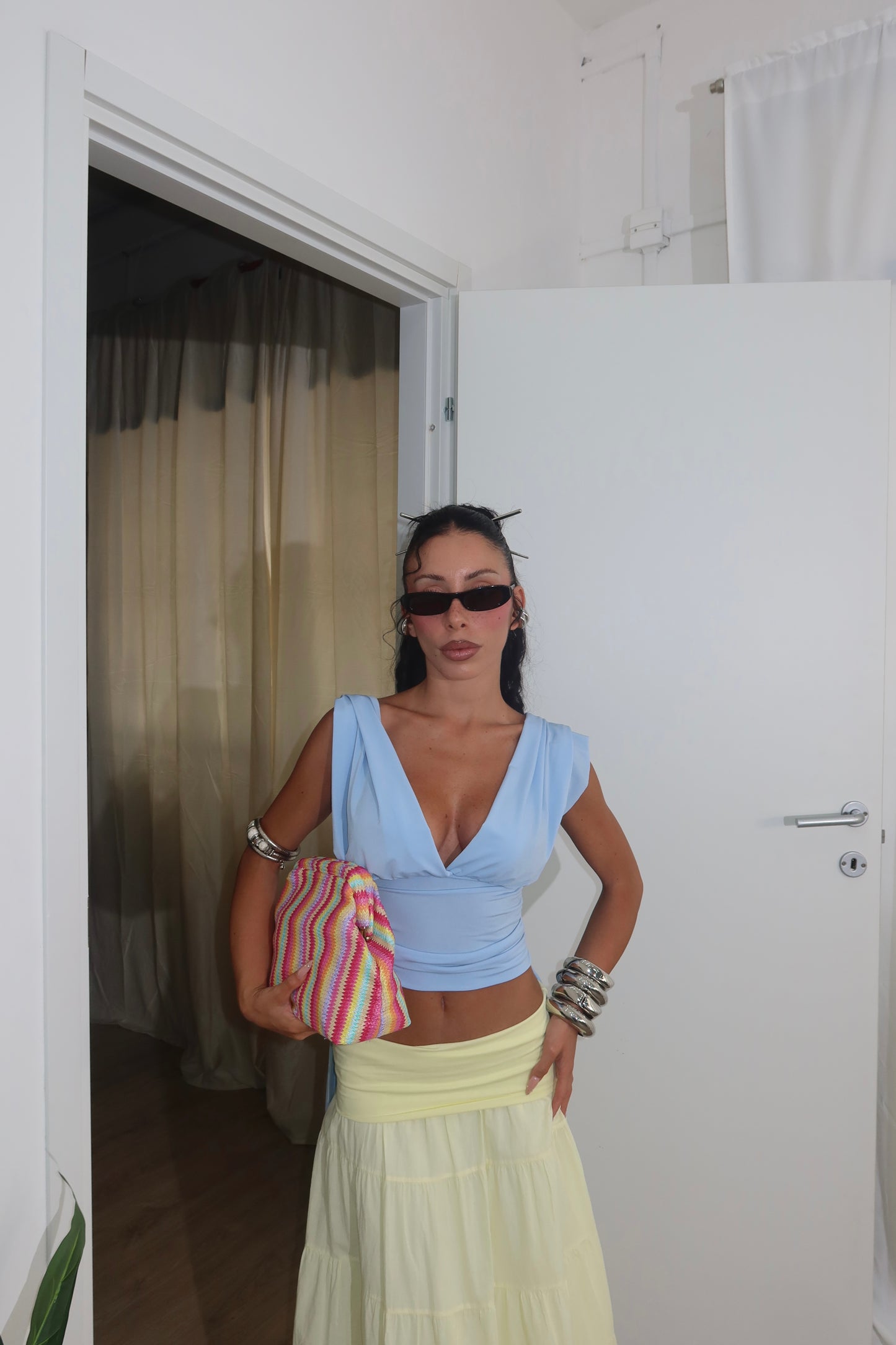 Top  VIKTORIA azzurro