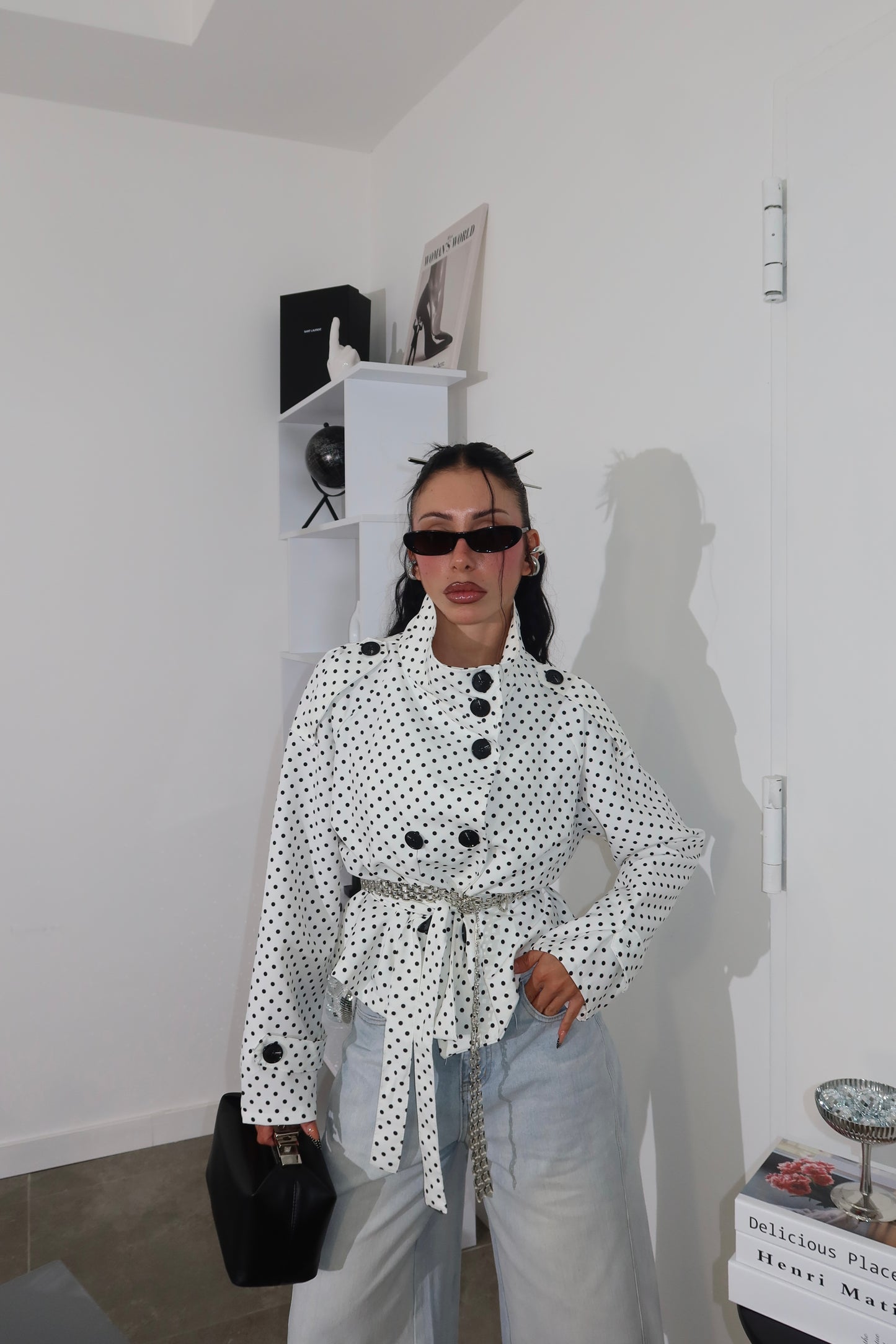 Trench POIS bianco