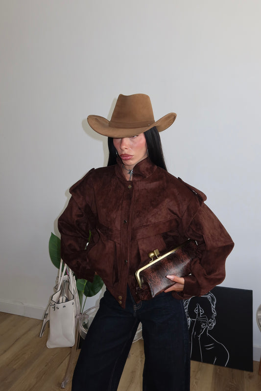 Jacket CAMOSCIO OVER choco