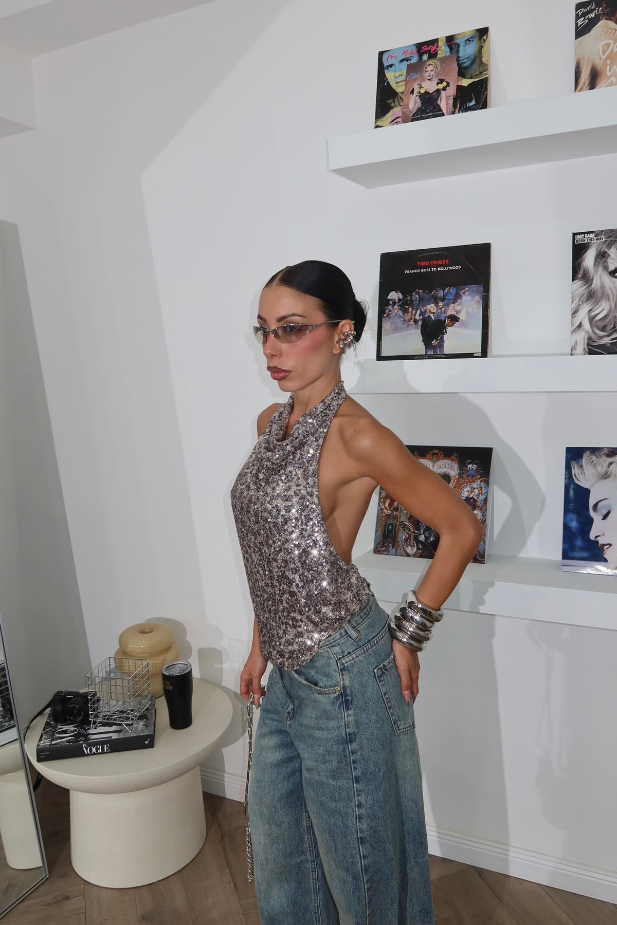 Top AMERICAN paillettes