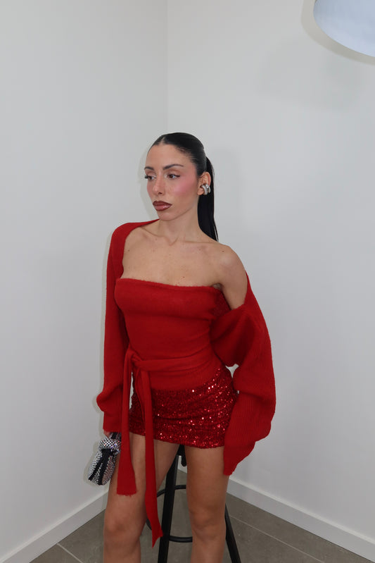 PantaGonna PAILLETTES rossa