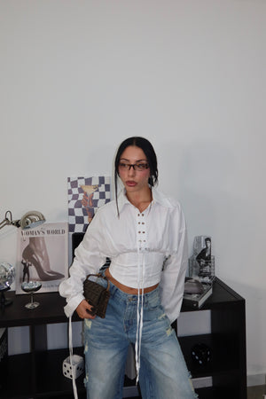 Camicia CORSET bianco