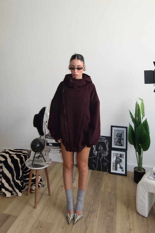 Maxi Felpa ZIP viola