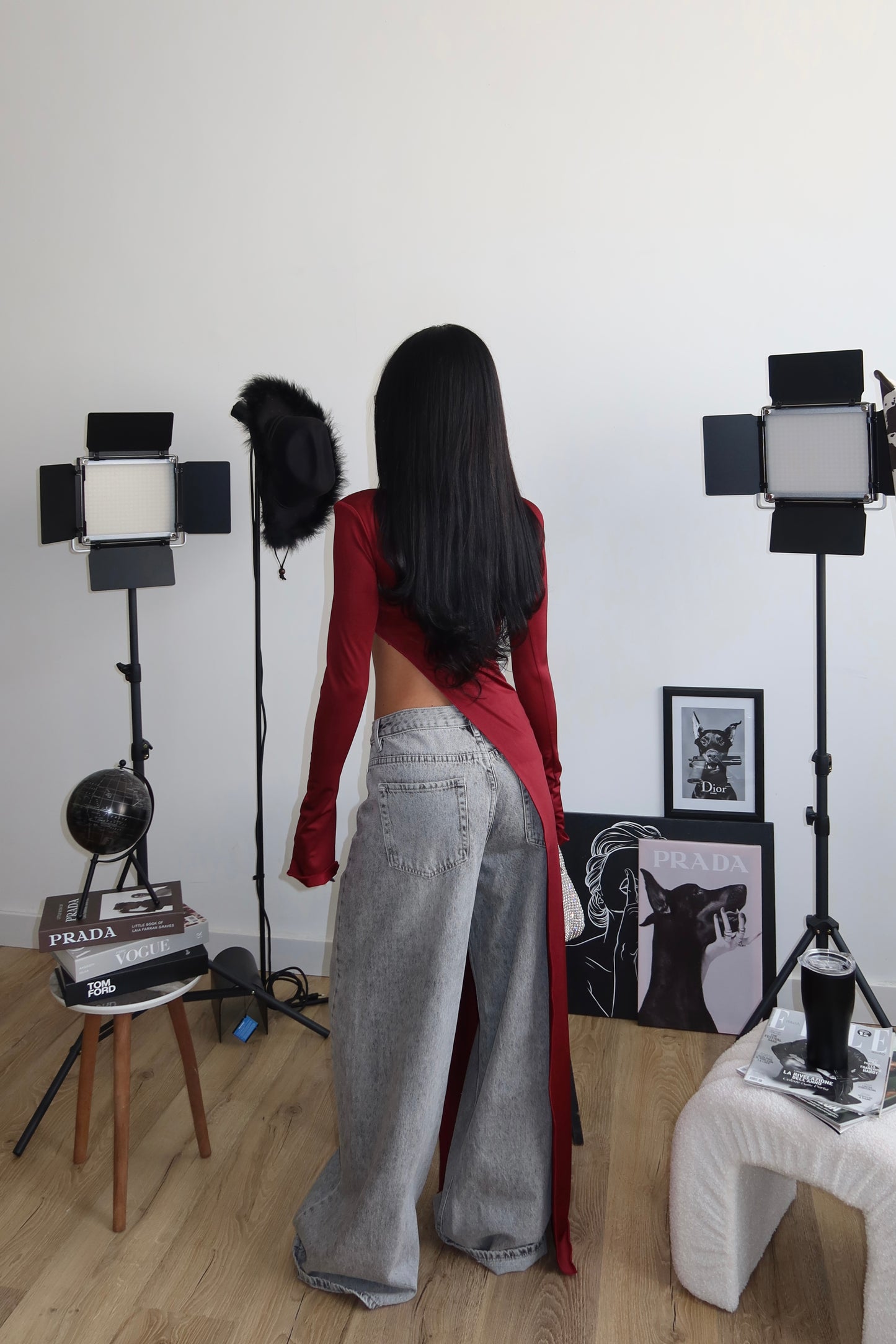 Maglia LEONIE bordeaux