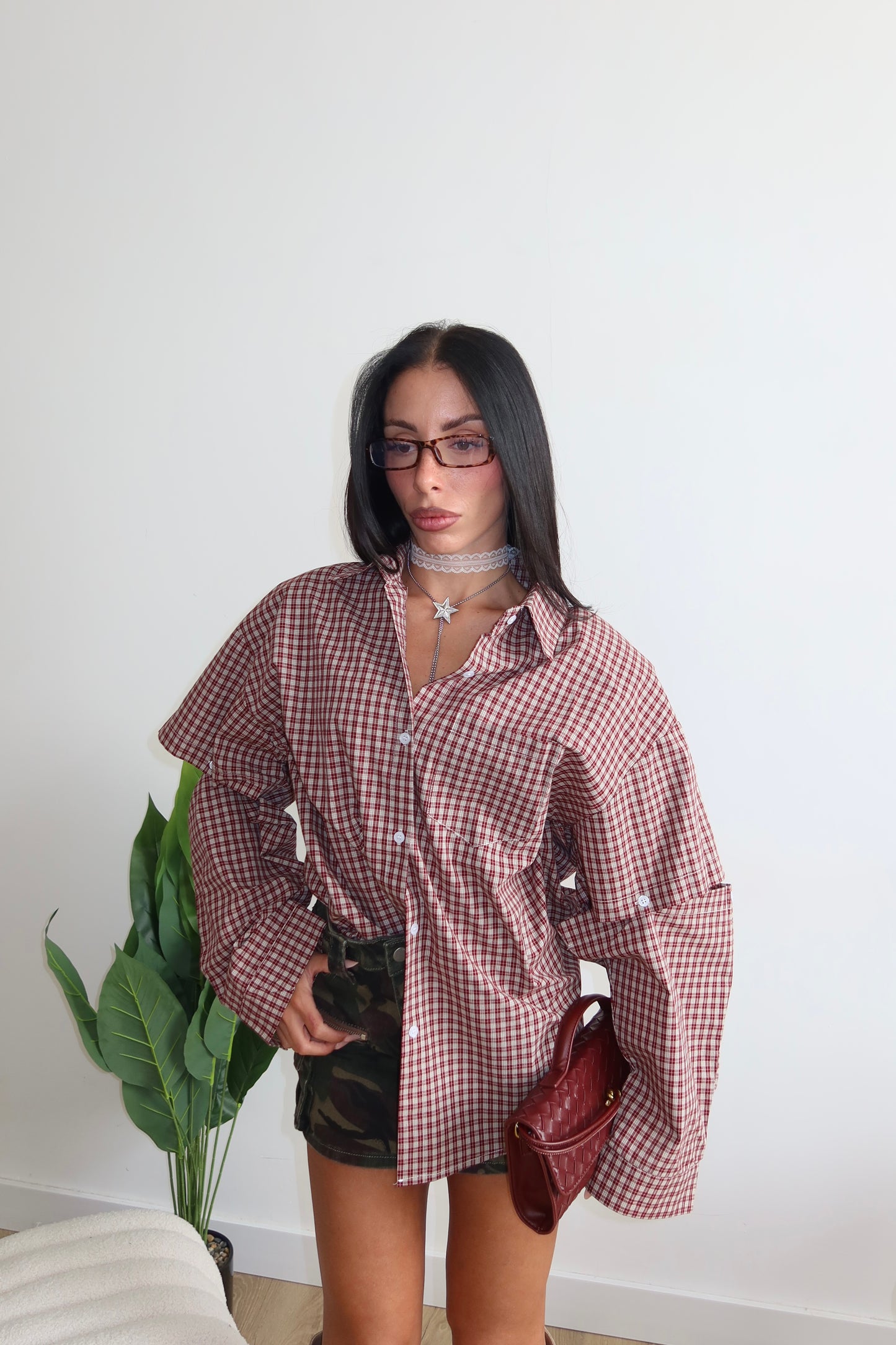 Camicia BUTTONS DOWN bordeaux