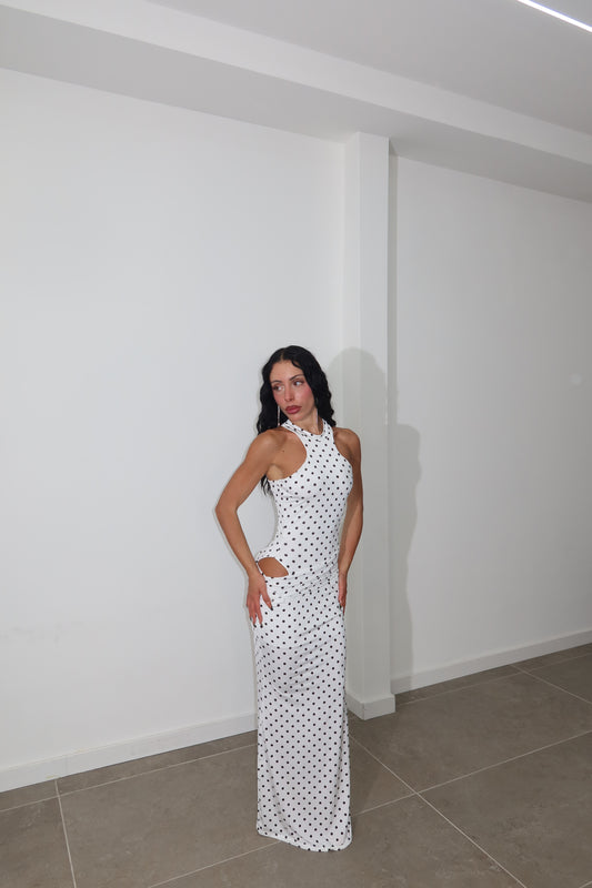 LongDress PAM POIS bianco
