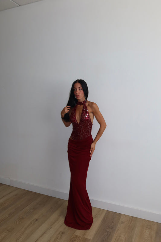LongDress IMPRESS bordeaux