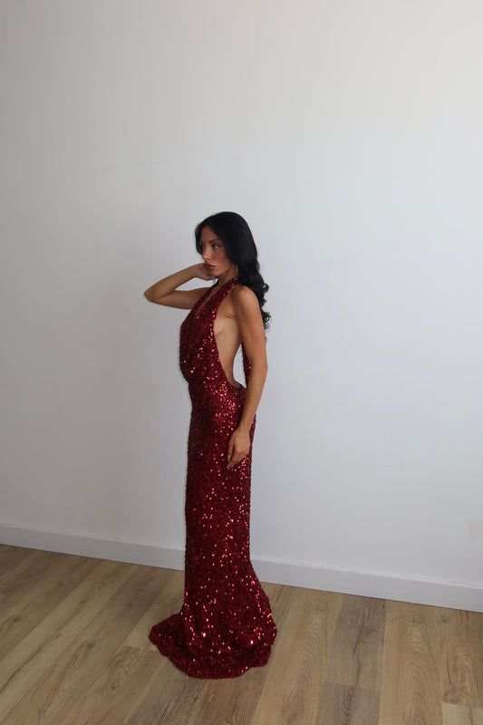 LongDress BOLLYWOOD bordeaux