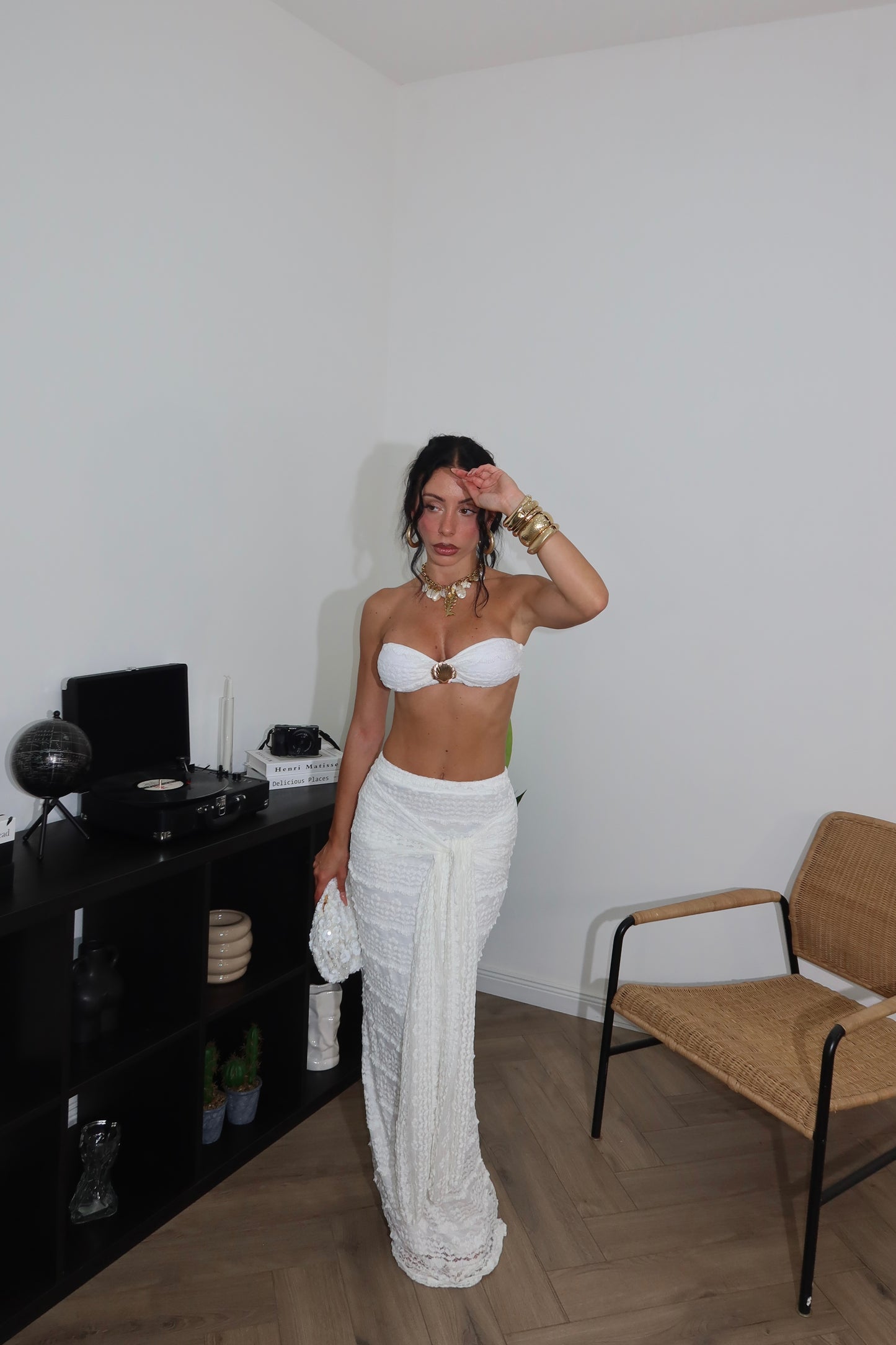 Cordset SHELLY bianco