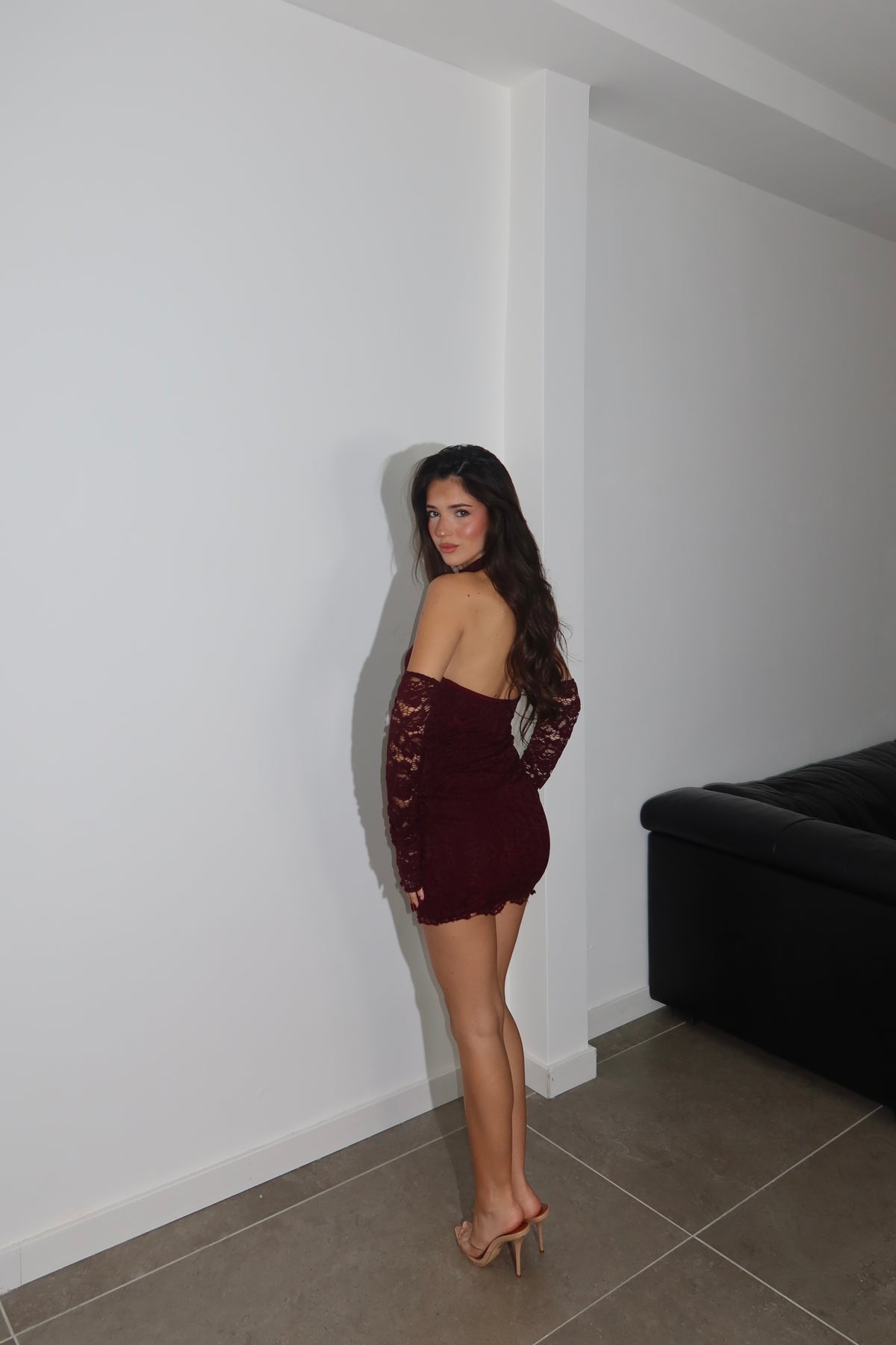 MiniDress TANCREDI bordeaux