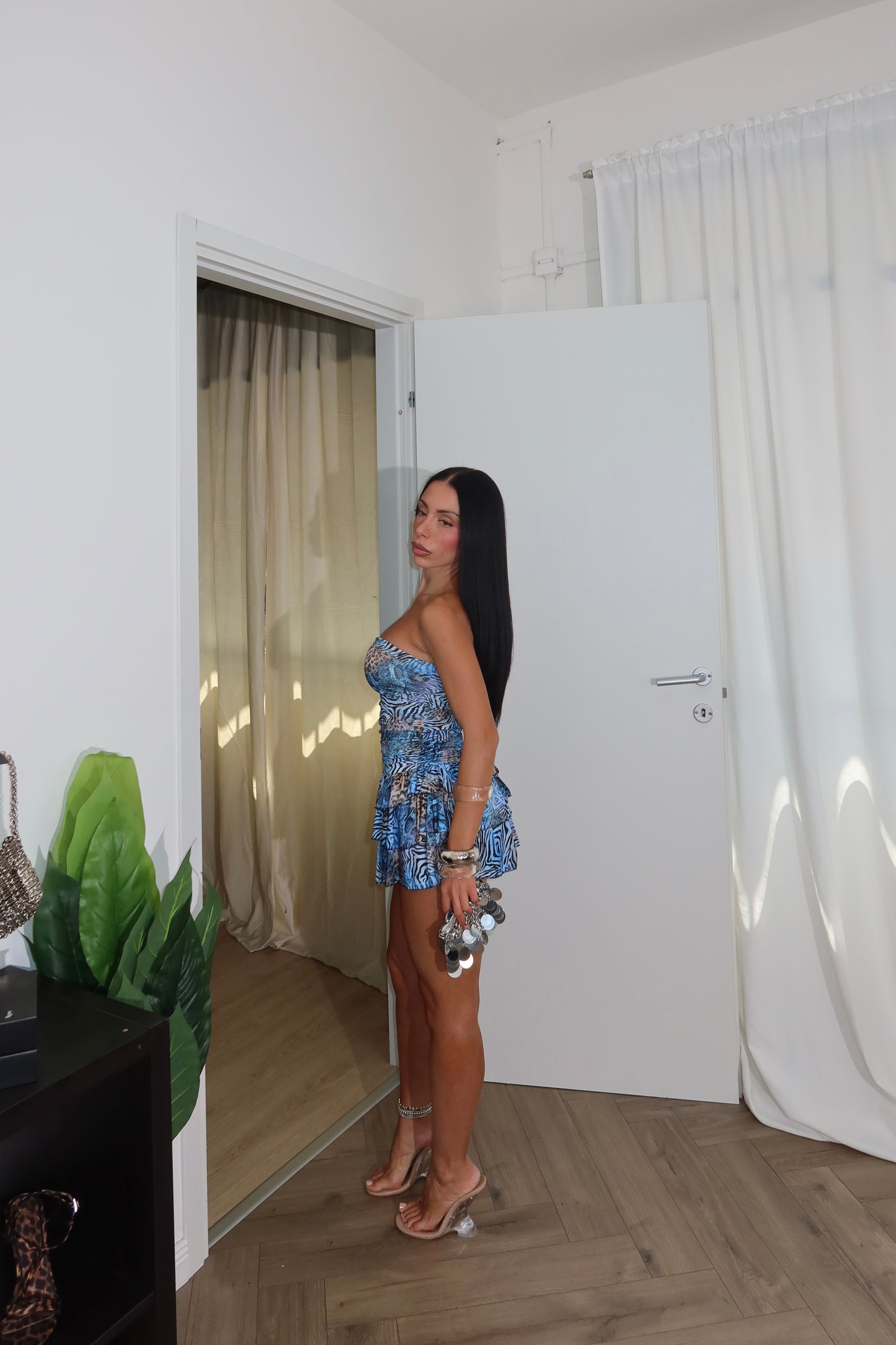 Minidress HAPPY azzurro