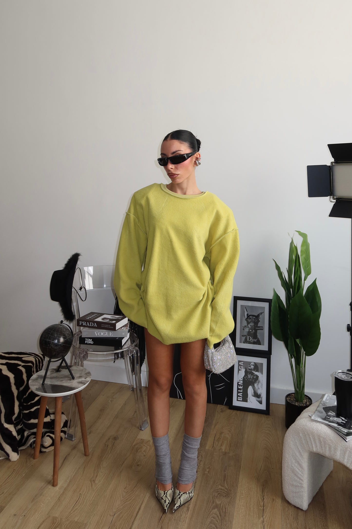 Felpa IN PILE giallo