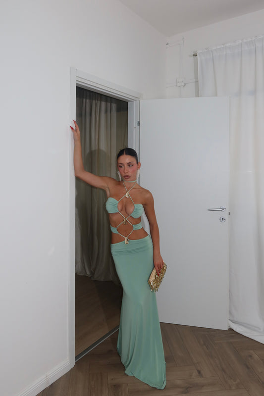 LongDress VENICE verde acqua
