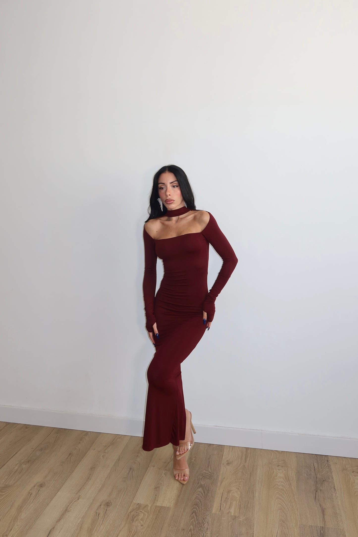 LongDress CHOCKER Bordeaux