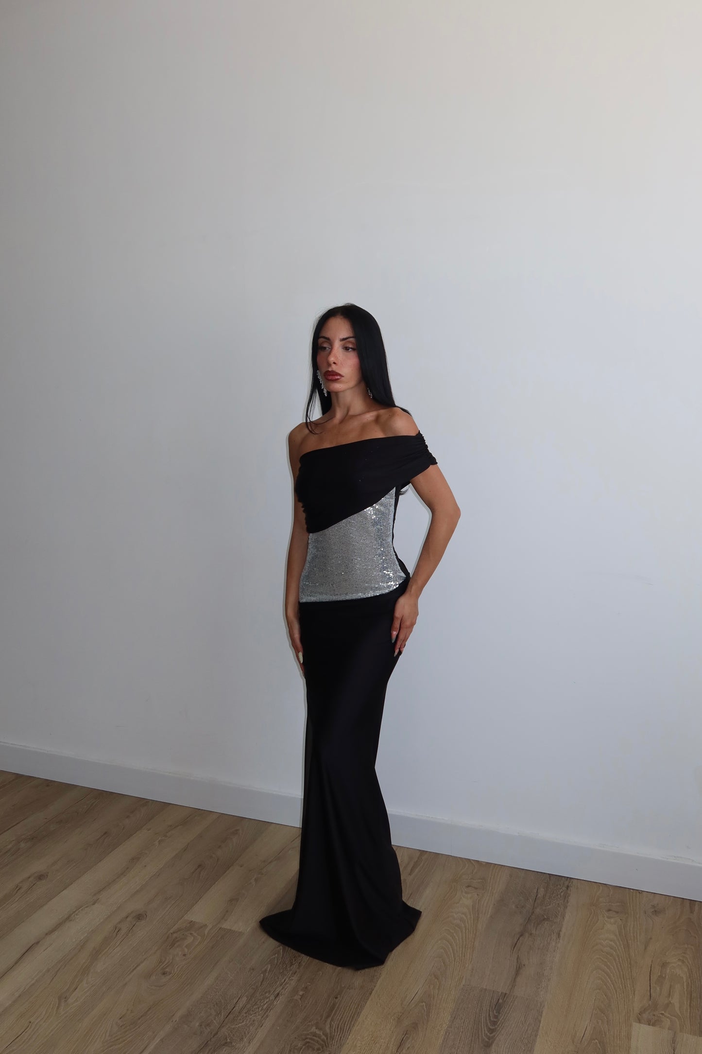 LongDress CHANTAL argento
