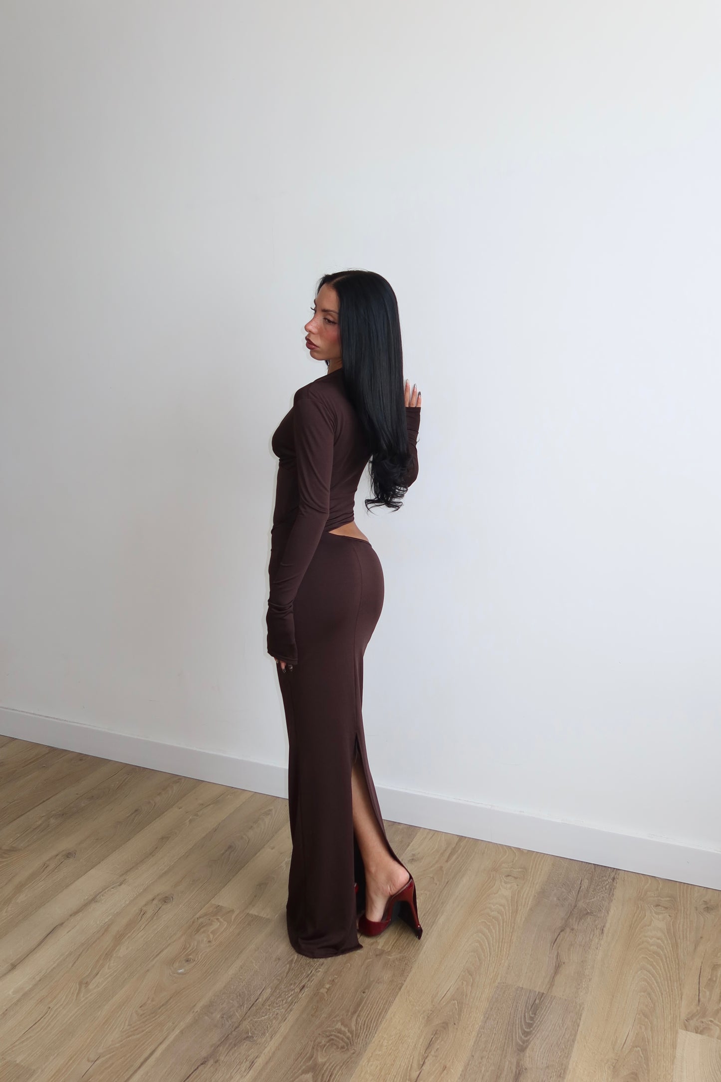 LongDress VERONIQUE choco