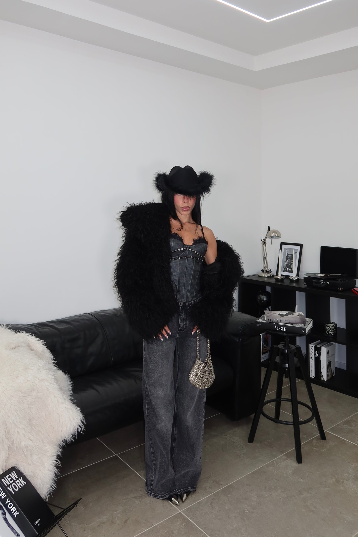 Corset BLACK LEATHER