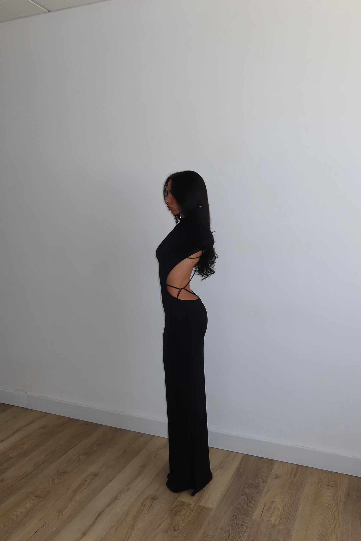 LongDress INTRECCIO nero
