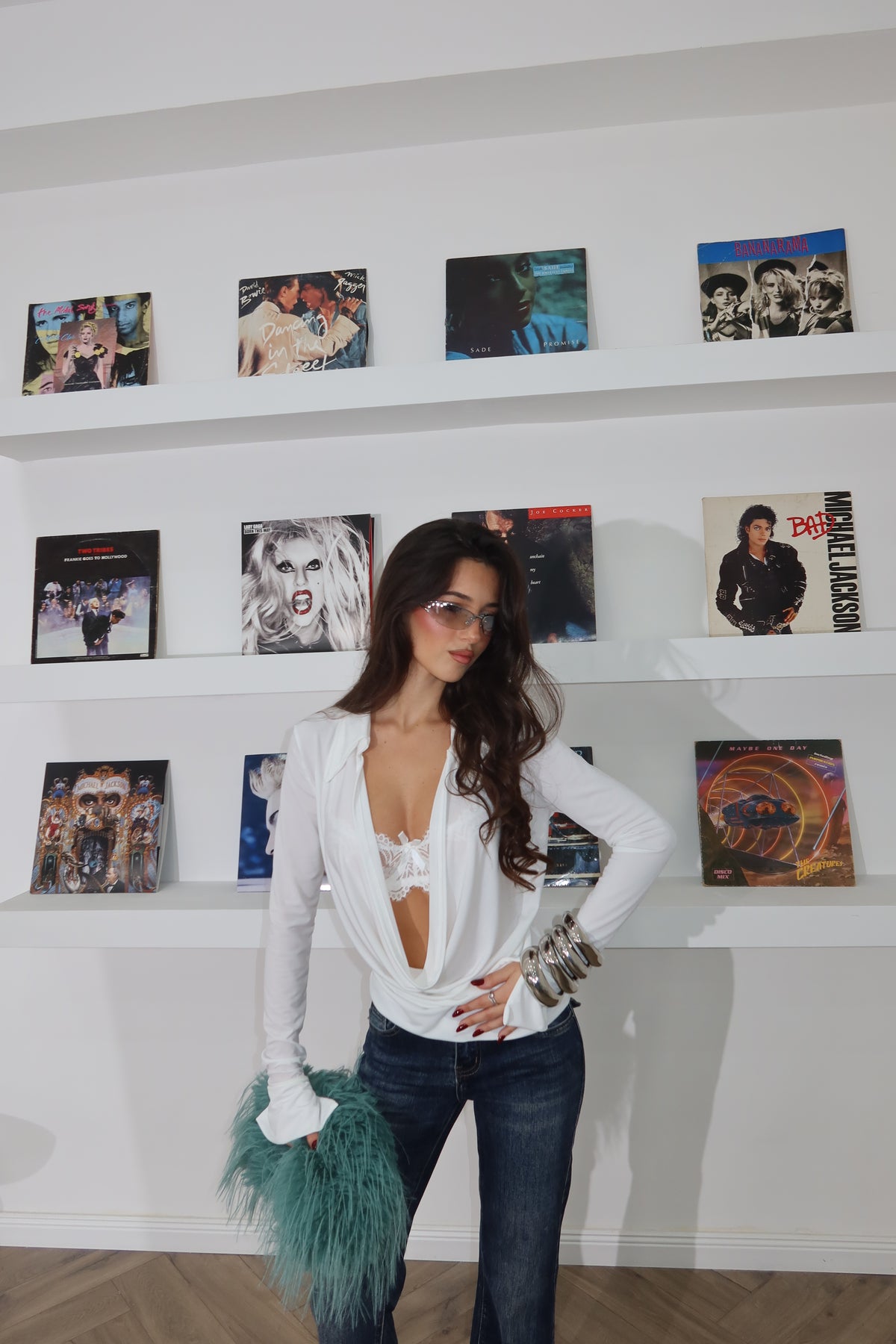 White FLAMINIA sweater