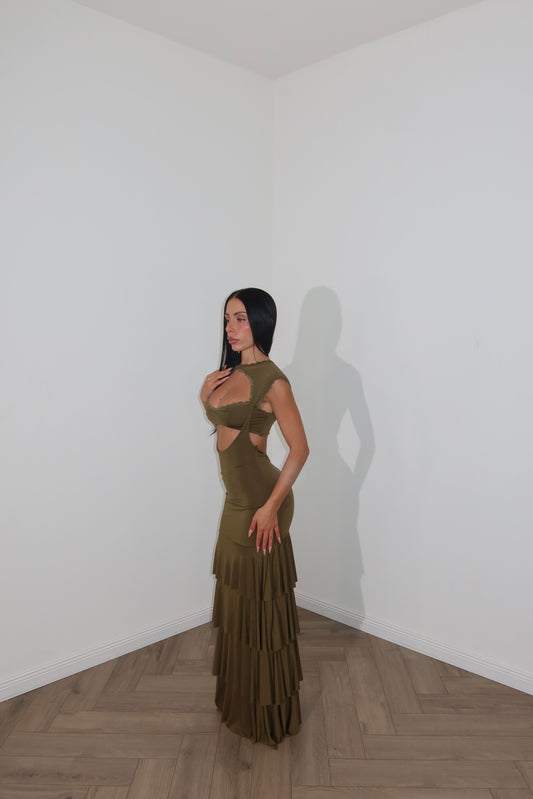 LongDress LLAMAME verde