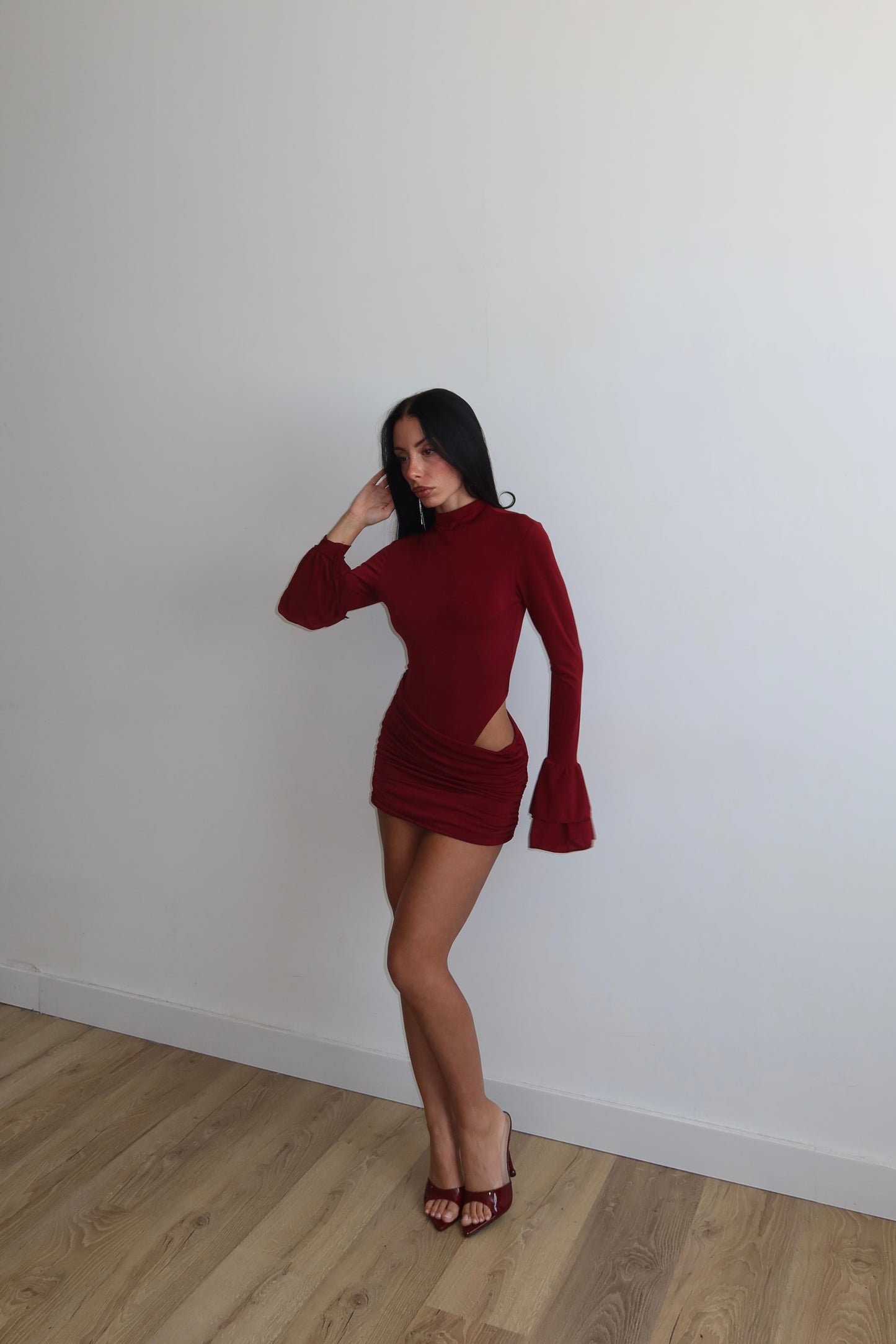 MiniDress IOLE bordeaux