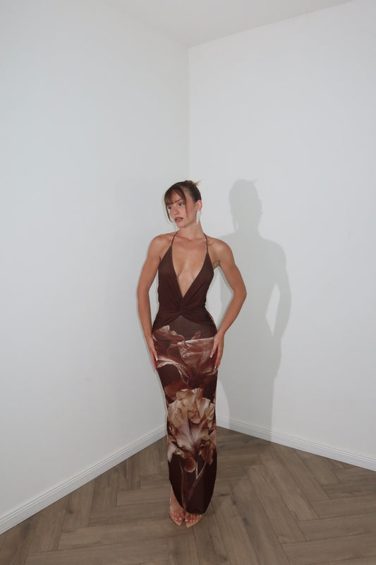 LongDress GIACINTO choco