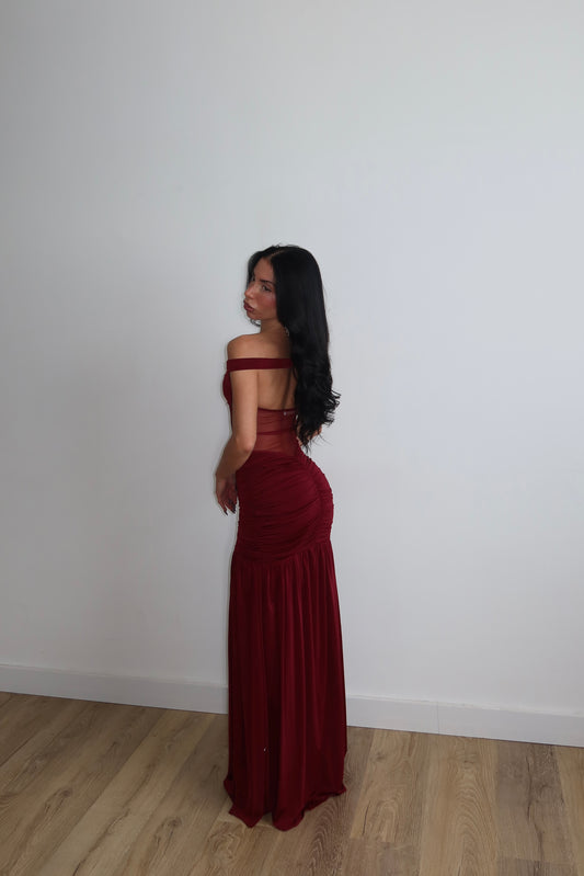 LongDress LEANDRA bordeaux