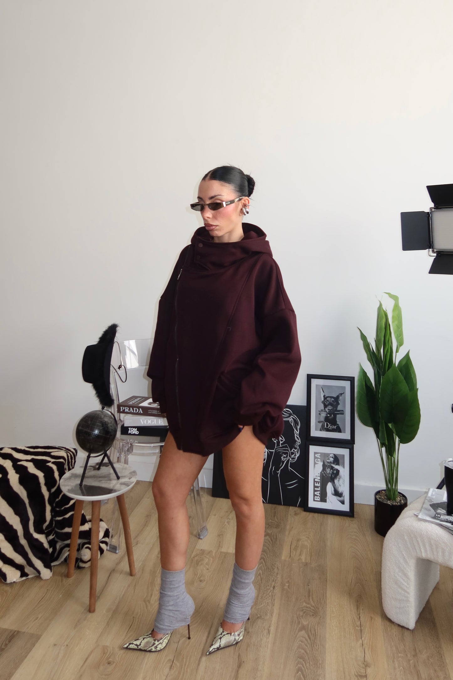 Maxi Felpa ZIP viola